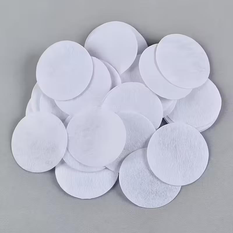 50 Pcs White Felt Round Pads for DIY Craft | Soft Fabric Felt Circles Flat Base for Decoration