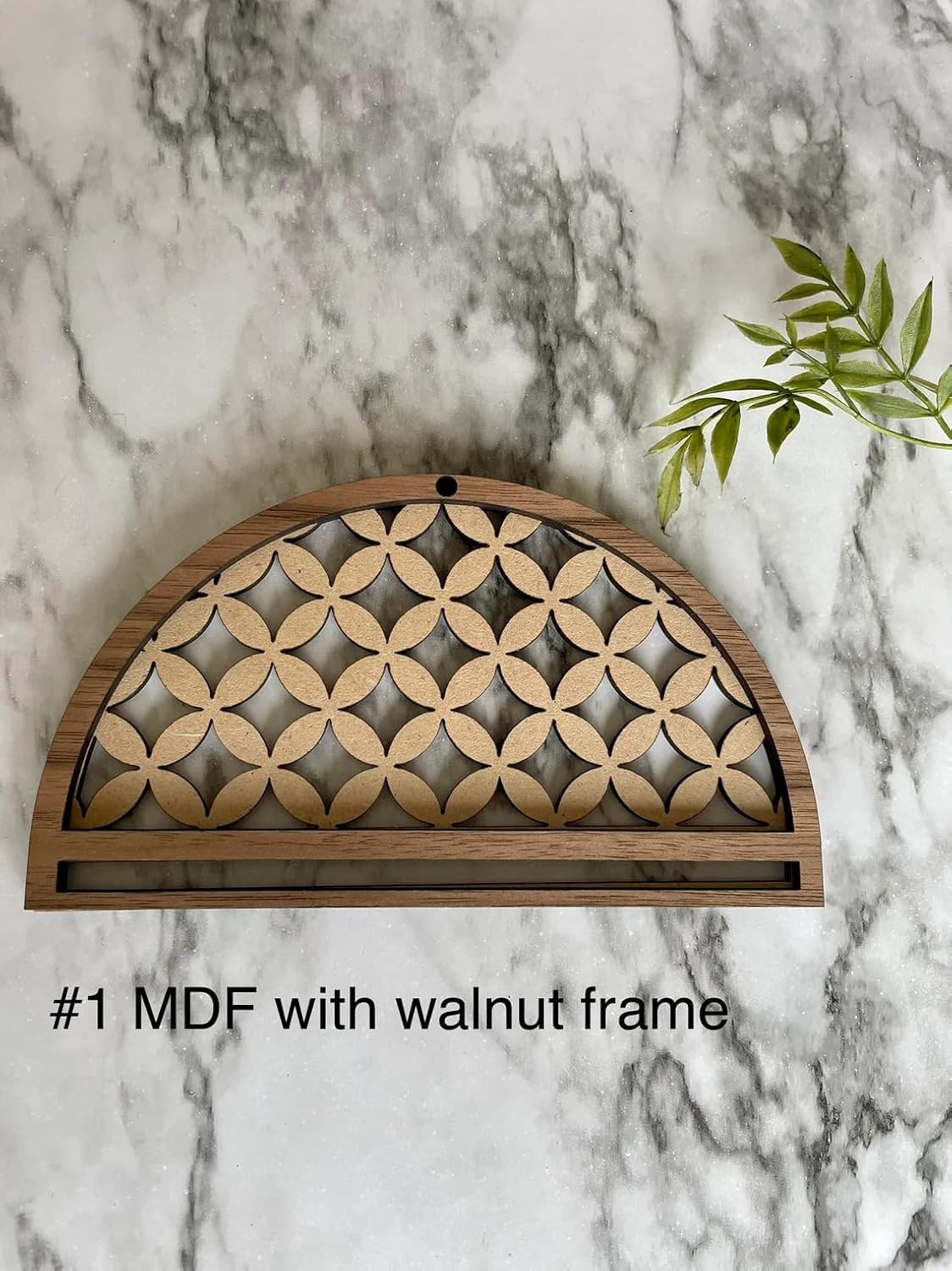 Wooden MDF Macrame Mandala Waves Lotus Geometric Blank Frames | DIY Craft Findings for Wall Hanging, Dreamcatcher, Macrame Art (Pack of 4 Styles, 6x4 Inch)