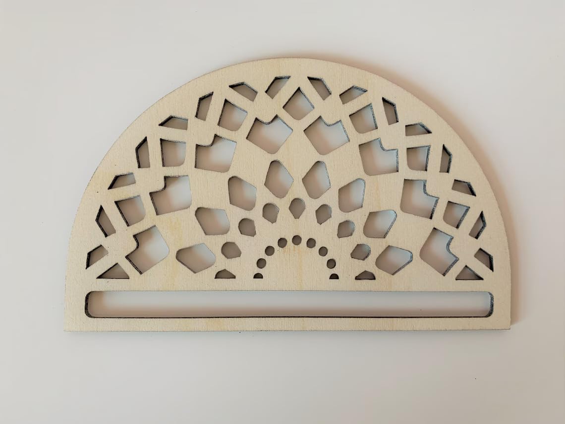 Wooden MDF Macrame Wall Hanging Base | Pack of 7 Unique Designs | Macramé Blanks for DIY Crafts & Home Decor | Size 6x4 inch | Wall Art & Hanging