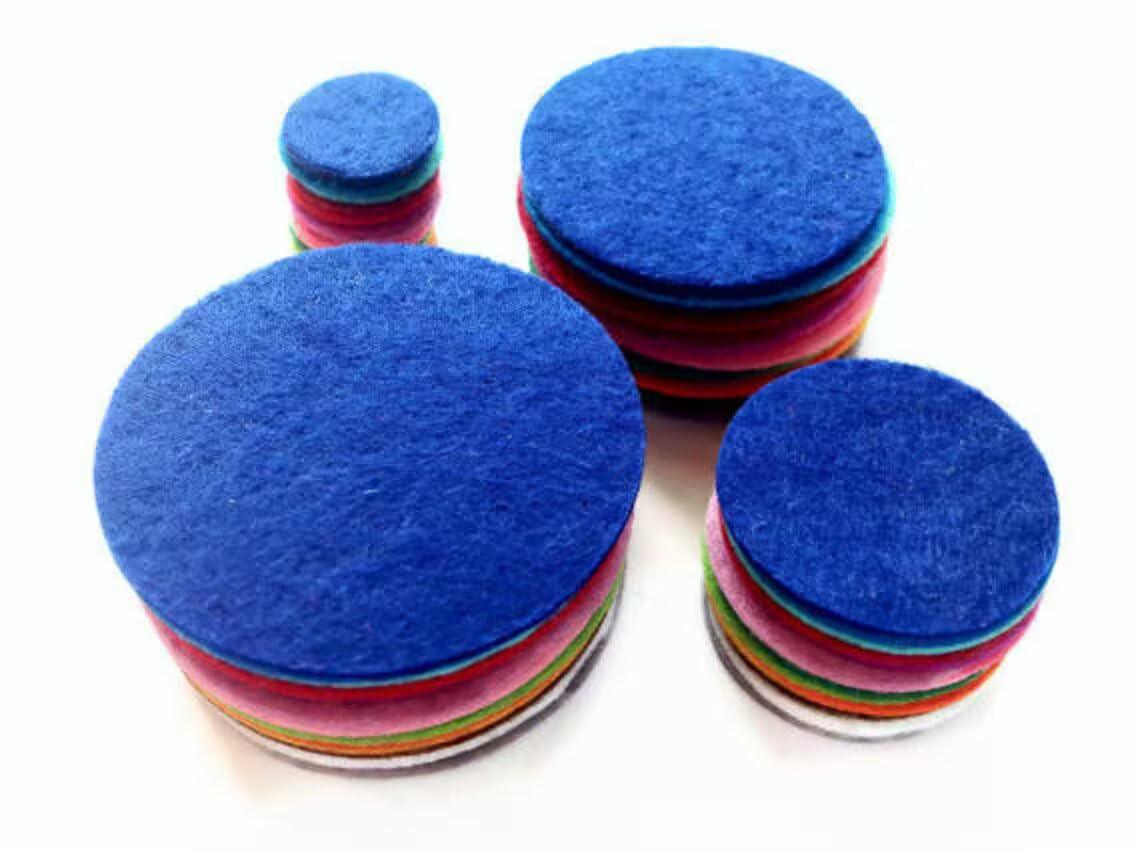 Haoser Felt Circles Sizes from 5 cm to 9.9 cm
