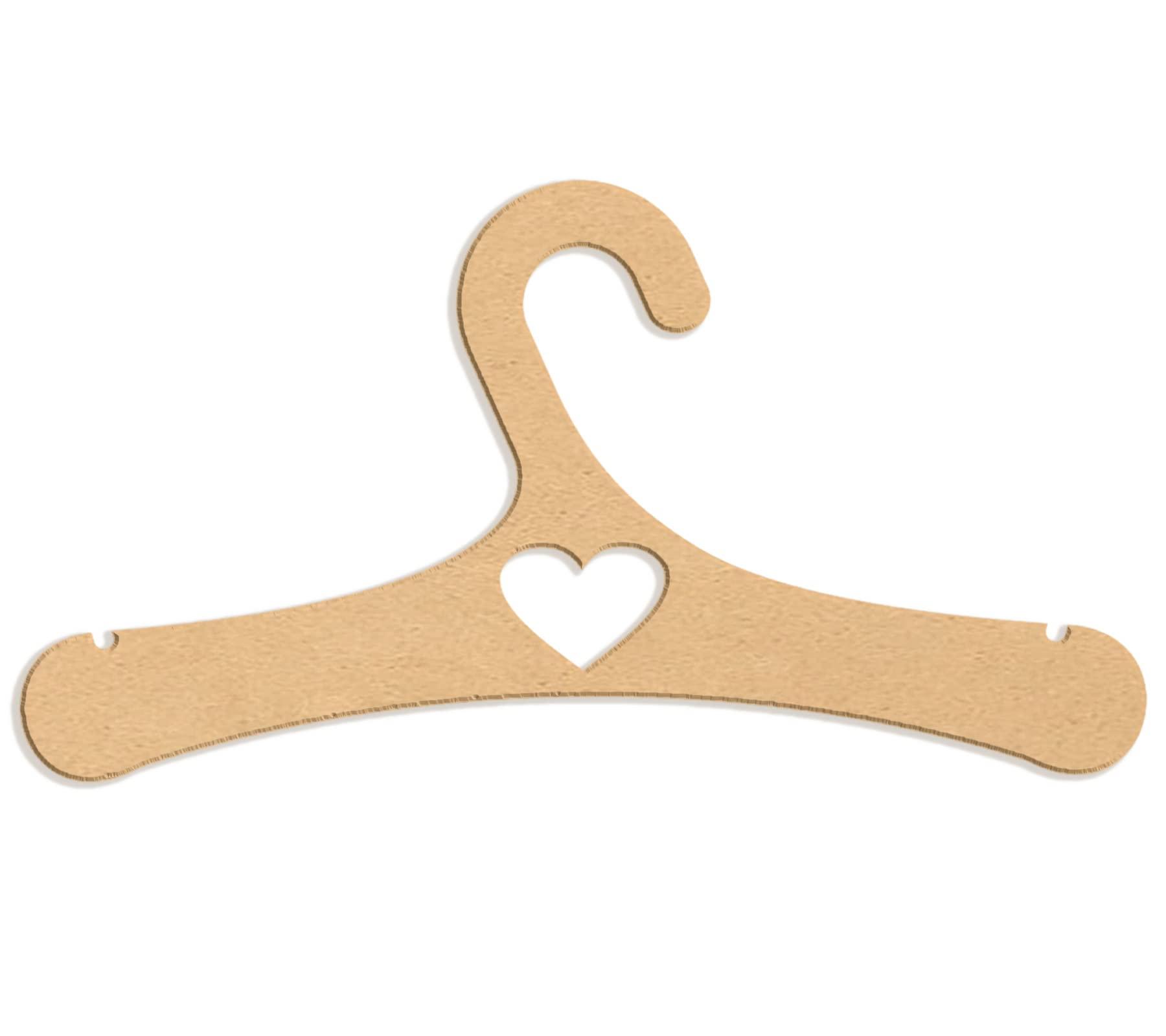 Haoser Kids Clothes Hanger, Solid MDF Garment 10 inch Hangers with Non Slip Bar for Kids - Haoser