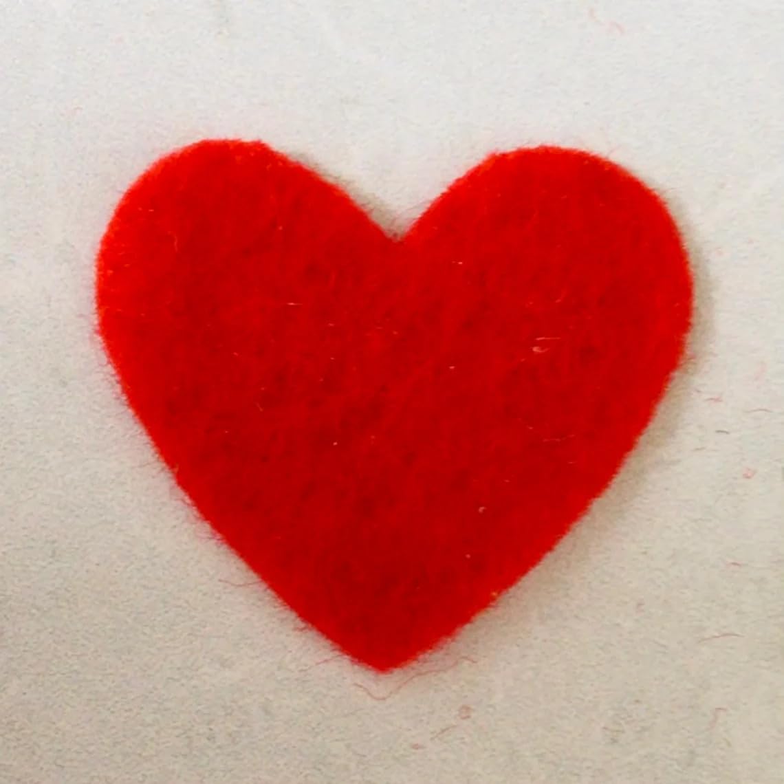 Pack of 40 Small Felt Hearts – 2 Inch Red Die-Cut Felt Shapes