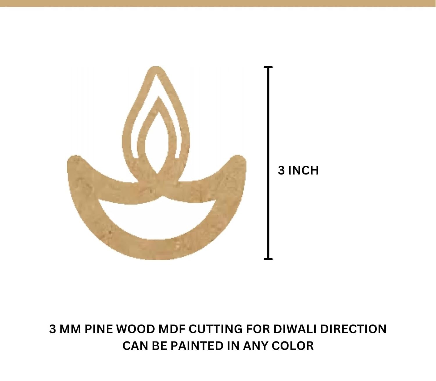 12 Pcs Wooden Swastik, Om, Lotus & Diya Cutouts for DIY Crafts – Pine MDF Shapes for Diwali Decoration, Pooja Room, Wall Hanging, Wedding & Home Festive