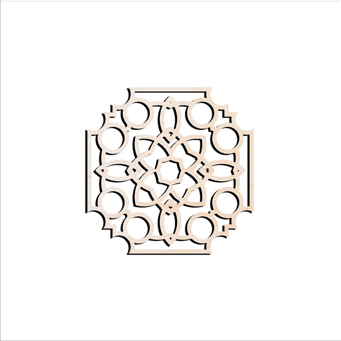 Haoser Pack of 1 Laser Cut Carved Panel for Room Partition/Divider Room, Wall Hanging (Square Panel-14) - Haoser