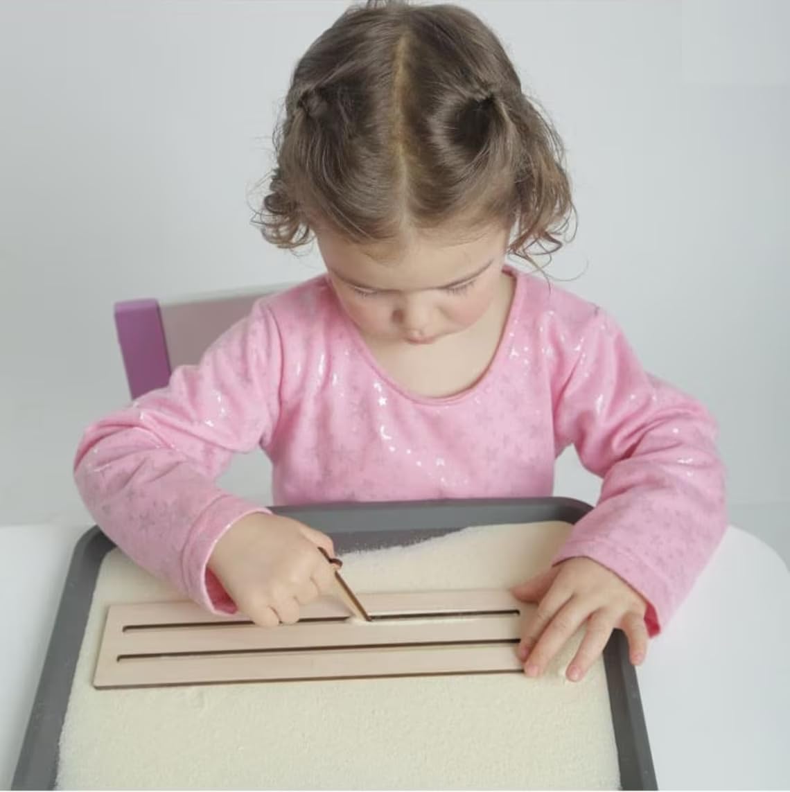 Set of 10 Wooden Stencils for Kids – Montessori Tracing Boards, Prewriting Learning Tool for Homeschool & Preschool – Natural Pine MDF Toys, Size 10.2 x 3.15 Inch