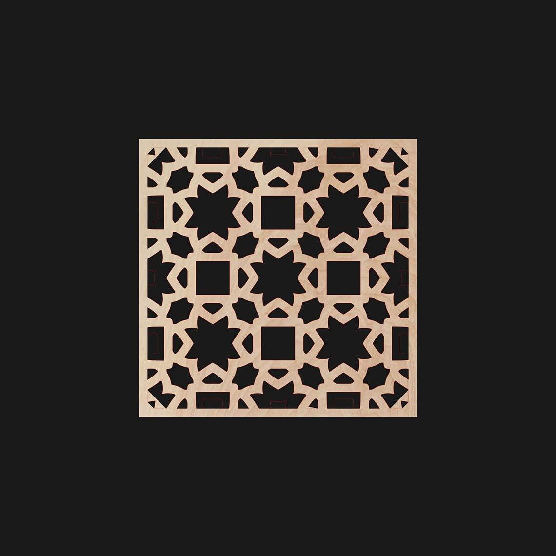 Haoser Carved Panel Decor Birch Jali for Room Partition, Screen, Divider, Door, Windows - Haoser