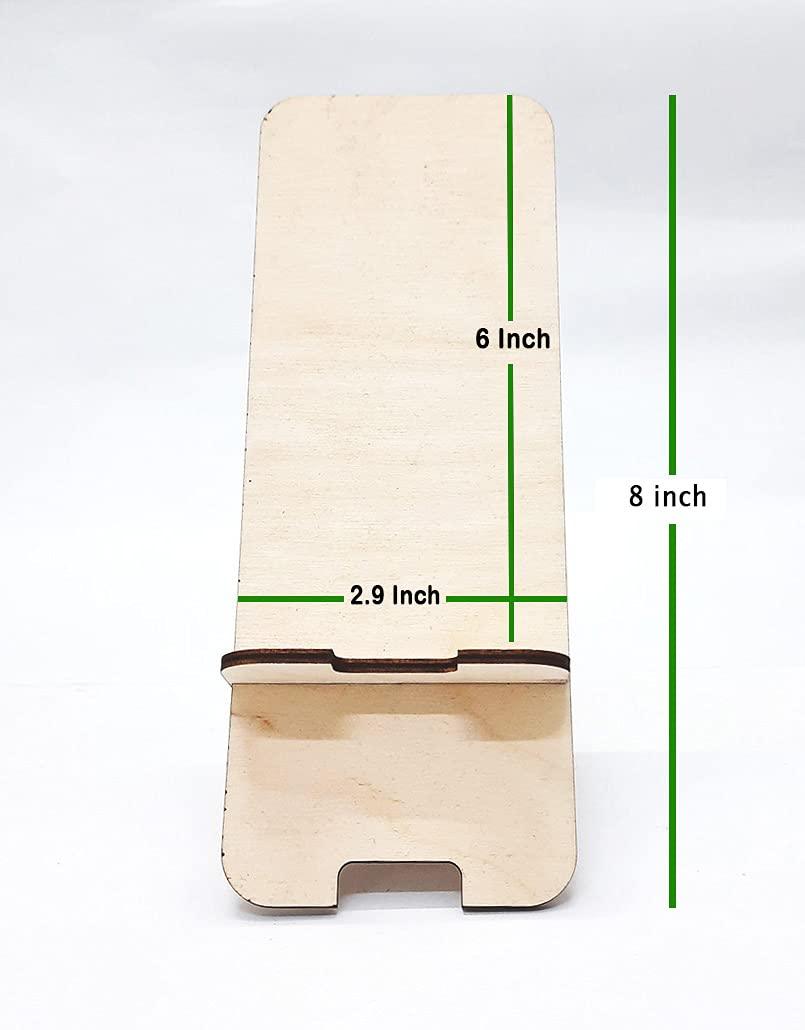 Haoser Pack of 2 Wooden Smartphone Stand, Cell Phone Holder. Universal Size for All Mobiles can Be Used in Office Or Home - Haoser