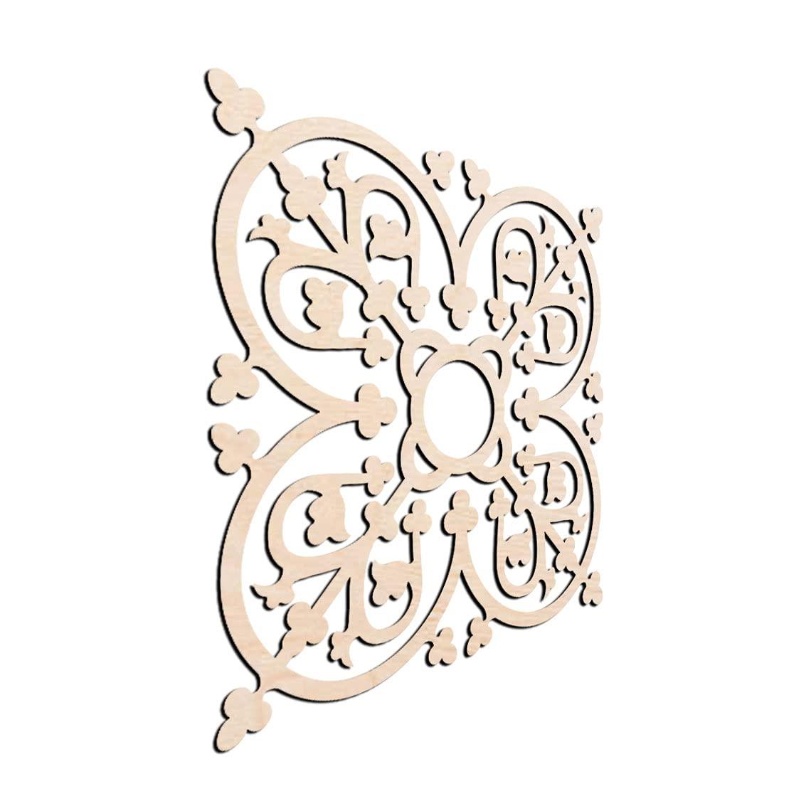 Haoser Home Décor Geometic Laser Cut Carved Panel for Living Room, Windows, Room Partition (Square Panel-8) - Haoser
