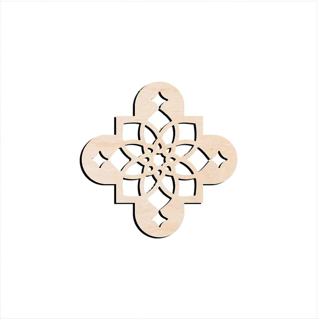 Haoser Pack of 1 Laser Cut Carved Panel for Room Partition/Divider Room, Wall Hanging (Square Panel-17) - Haoser