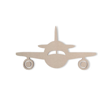 Pack of 5 Airplane Shape MDF Wooden Cutouts for DIY Art & Craft | Unfinished Wood Airplane Craft Base