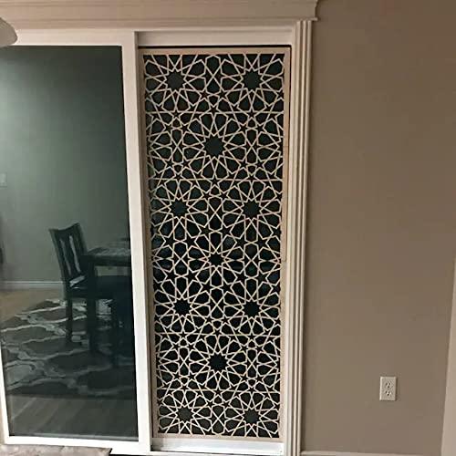 Haoser Wooden Jali Décor Panel for Room, Pack of 1 Carved Birch Ply Panel -Panel-9 - Haoser