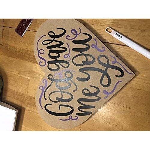 Haoser 10 Pcs Unfinished Wood Blank Heart Shape Board, 4mm Thick Wooden Cutout for DIY Craft Projects (HSR-BP4-HEART_Beige_8IN) - Haoser