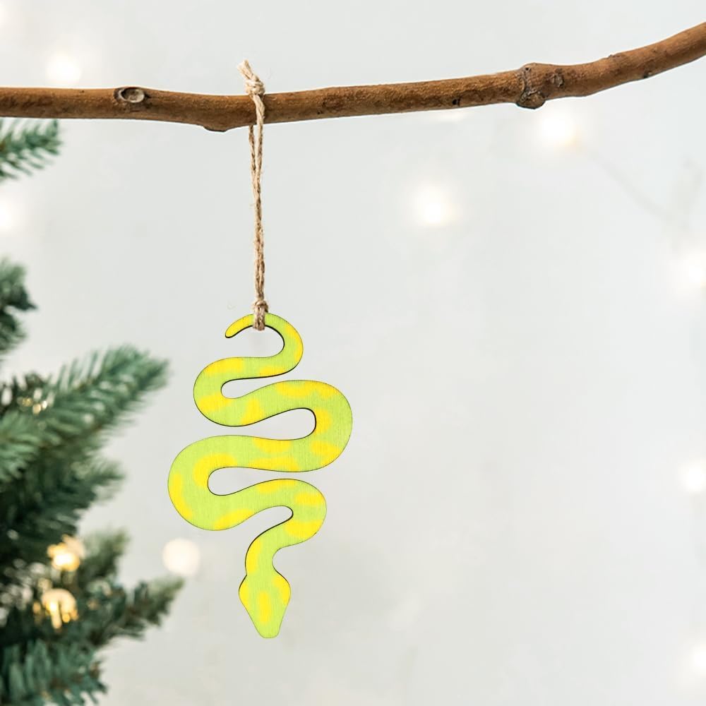 30 Pcs Wooden Snake Shape Cutouts for DIY Craft | Unfinished Wood Snake