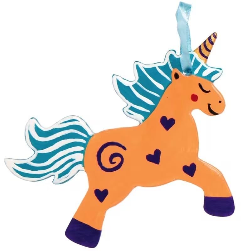 10 Pcs Wooden Unicorn Craft for Kids | Blank Unicorn Shapes for Arts & Crafts