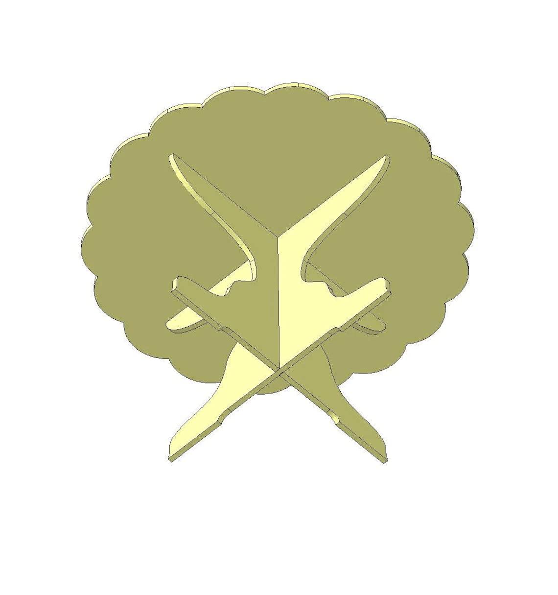 Haoser MDF Cake Stand, Cupcake Stand Pack of 1, Round Display with Stand Laser Cut Decoration - Haoser