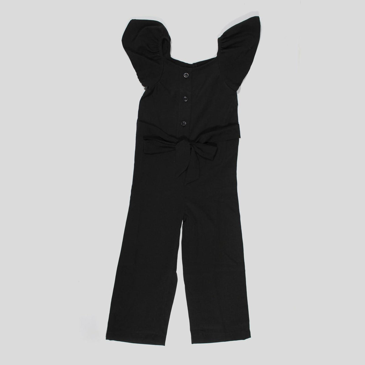 Haoser Girls Flared Sleeves Printed Jumpsuit|Girls' Jumpsuits & Rompers|Black Jumpsuit for girls - Haoser