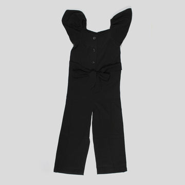 Haoser Girls Flared Sleeves Printed Jumpsuit|Girls' Jumpsuits & Rompers|Black Jumpsuit for girls - Haoser