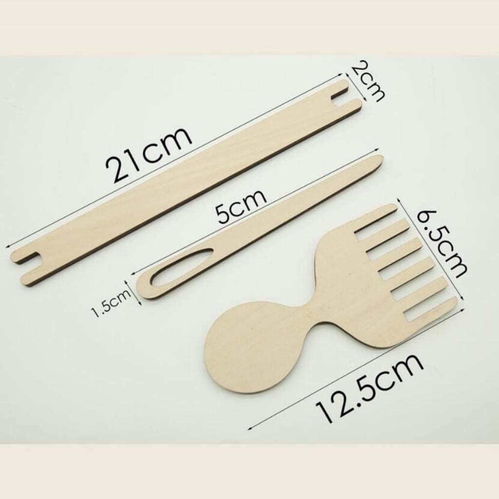 Wooden Multi-Craft Weaving Loom for Kids and Adults | 28x28 cm Pine MDF Handloom Kit | DIY Yarn Weaving Frame for Beginners | Hand Craft Wooden Loom Tool