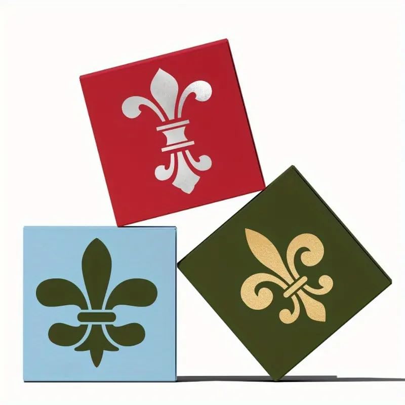 9 Pcs Irregular Flower Stencil Set – 3.94x3.94 Inch Reusable Painting Template – DIY Art & Craft Stencils for Walls, Canvas, Fabric, Journals, Scrapbooking, Home & Furniture Decoration