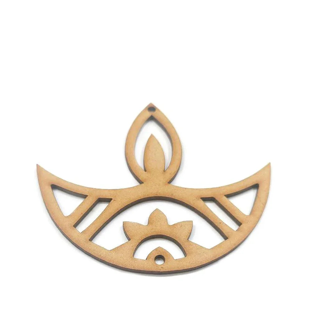 Haoser Pack 20 MDF swastik Cutout for Art and Craft, Diwali Decoration Item for Festivals,Wooden swastik Hangings Cutouts for Diwali Craft-3 Inch - Haoser