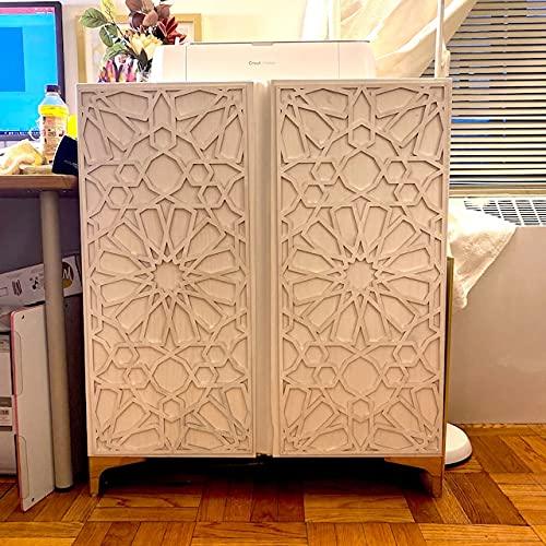 Haoser Laser Cut Design Wooden Panel for Home, Pack of 1 Carved Birch Ply Panel-Panel-11 - Haoser