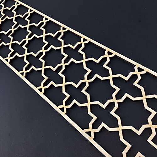 Haoser Corved Panel Geometric Wooden Panel, MDF Jali for Wall Decoration for Your Amazing Home - Haoser