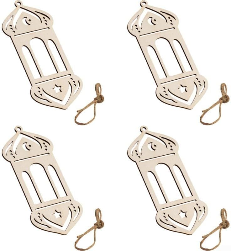 Ramadan Hanging Ornaments – Eid Mubarak Wooden Door & Wall Decor