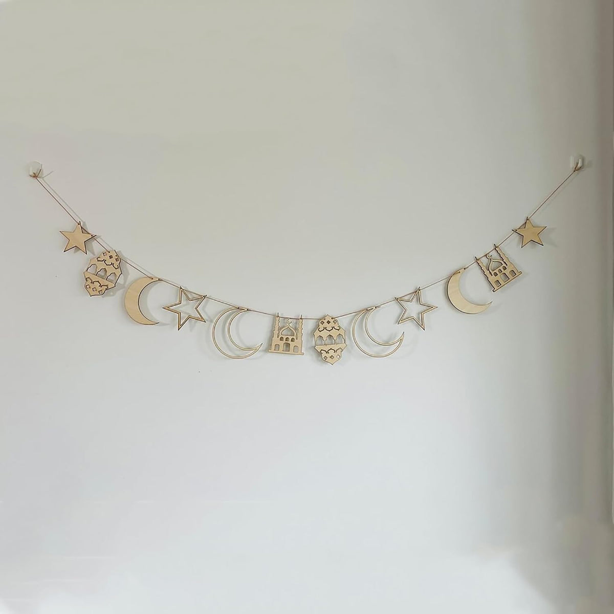 Haoser Wooden Unfinished ramdan Wall Decor Cutouts