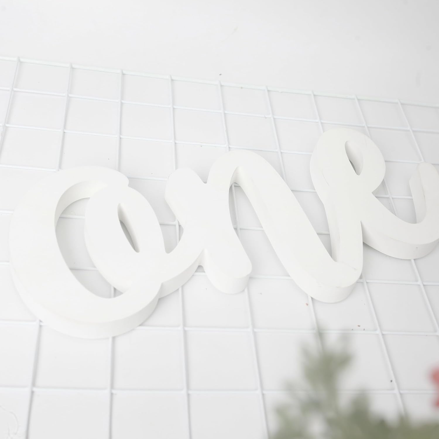 Wooden 1st Birthday Sign – White “ONE” Number Sign Cutout | First Birthday Party Decor