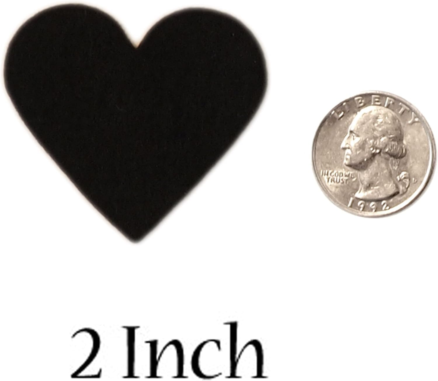 45 Pcs Red Felt Heart Cutouts – 2 Inch Soft Felt Shapes for Crafts