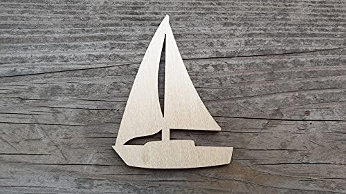 Haoser 3mm Wooden Boat Cutouts for Scrapbooking Arts Crafts DIY Decoration Display Décor - Haoser