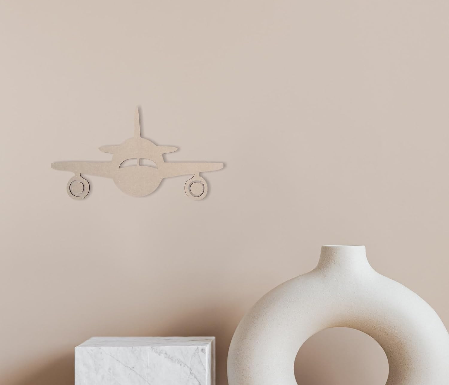Pack of 5 Airplane Shape MDF Wooden Cutouts for DIY Art & Craft | Unfinished Wood Airplane Craft Base
