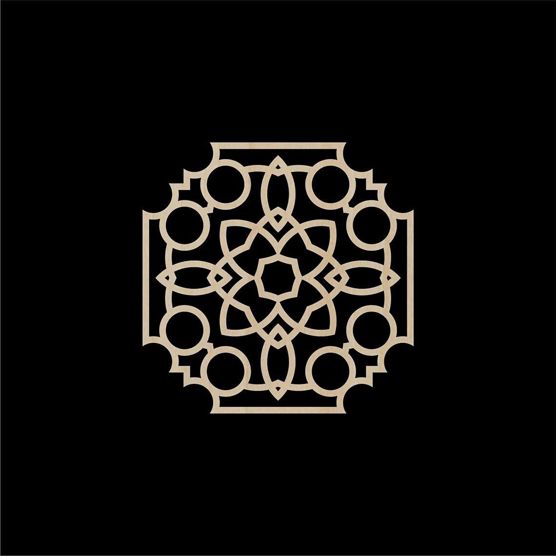 Haoser Pack of 1 Laser Cut Carved Panel for Room Partition/Divider Room, Wall Hanging (Square Panel-14) - Haoser