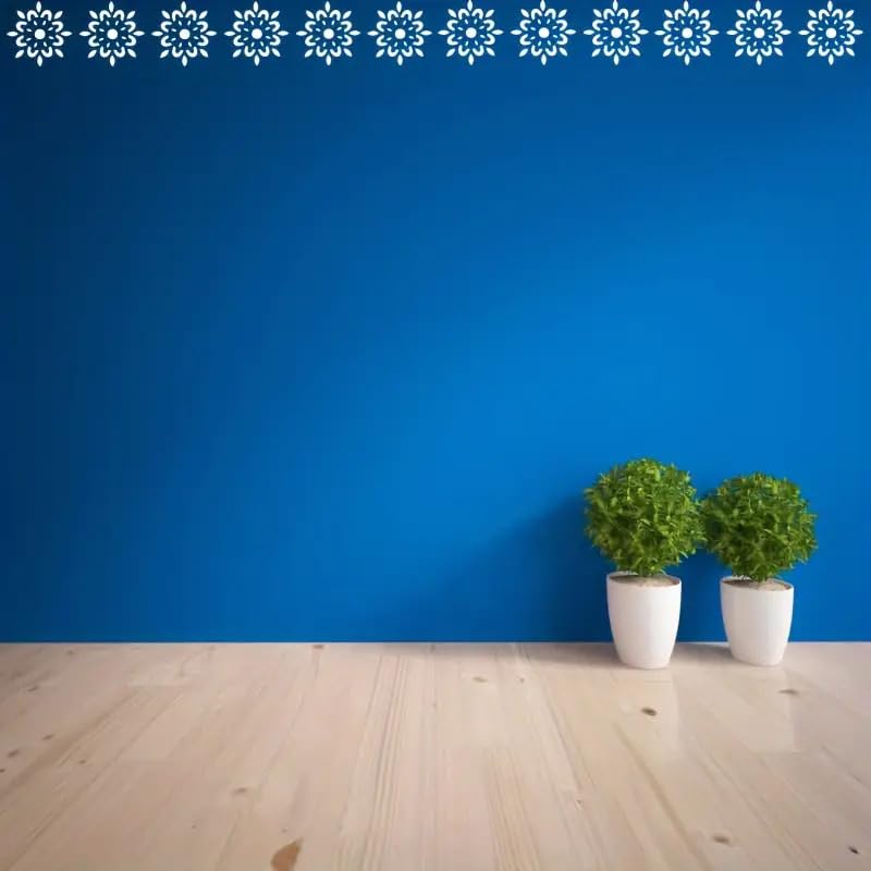 3 Pcs Lace Pattern Stencils 4x12 Inch – Reusable Plastic Wall Painting Templates – DIY Scrapbooking, Furniture, Fabric, Wood, Cardmaking & Home Décor Craft Stencil Set for Artists & Crafters