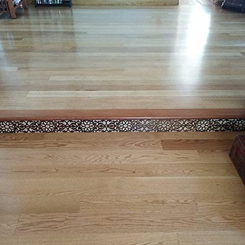 Haoser Corved Panel Geometric Wooden Panel, MDF Jali for Wall Decoration for Your Amazing Home (H-BP3-WDPNL-1_Beige_10x74CM) - Haoser