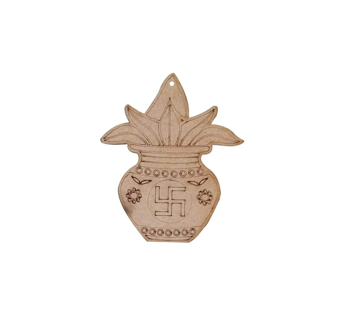 Haoser Pack 20 MDF swastik Cutout for Art and Craft, Diwali Decoration Item for Festivals,Wooden swastik Hangings Cutouts for Diwali Craft-3 Inch - Haoser