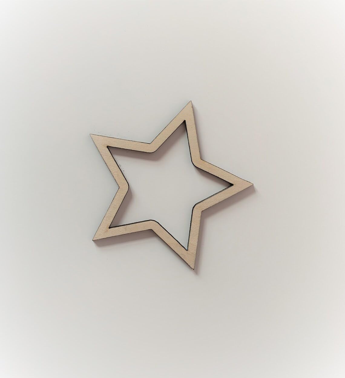 Pack of 4 Wooden MDF Star Outline | Macrame Mobile Base, Nursery Wall Hanging Shapes, DIY Craft Stars for Home Decoration | Sizes 25 CM