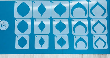 15 Pcs Mandala Dot Art Stencil Set – 2.17 Inch Reusable Geometric Drawing Templates | Swoosh & Model Base for Painting, Rock Art, DIY Craft & Rangoli Designs – Plastic Stencils