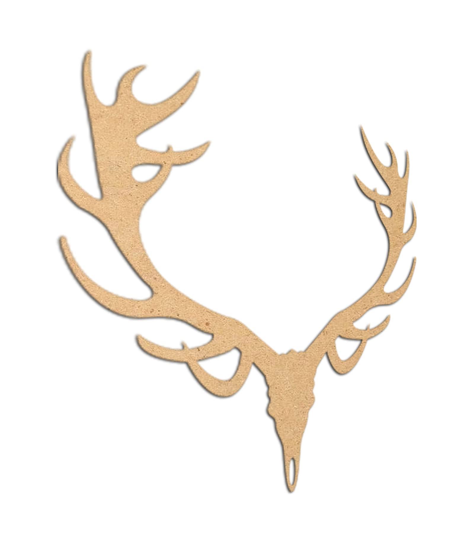 Haoser 3mm Wooden Horn Cutouts for Scrapbooking Arts Crafts DIY Decoration Display Décor - Haoser