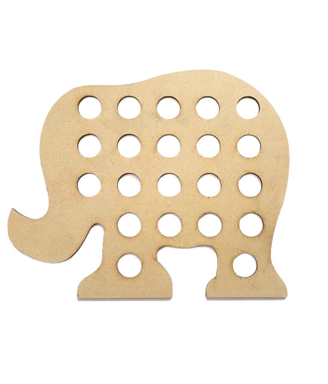 Haoser Elephant Sewing Toy, Wooden Lacing Toy Lacing Toy Toddlers, Wooden Threading Toys, Educational and Learning Montessori Activity Baby and Kids - Haoser