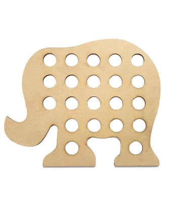 Haoser Elephant Sewing Toy, Wooden Lacing Toy Lacing Toy Toddlers, Wooden Threading Toys, Educational and Learning Montessori Activity Baby and Kids - Haoser