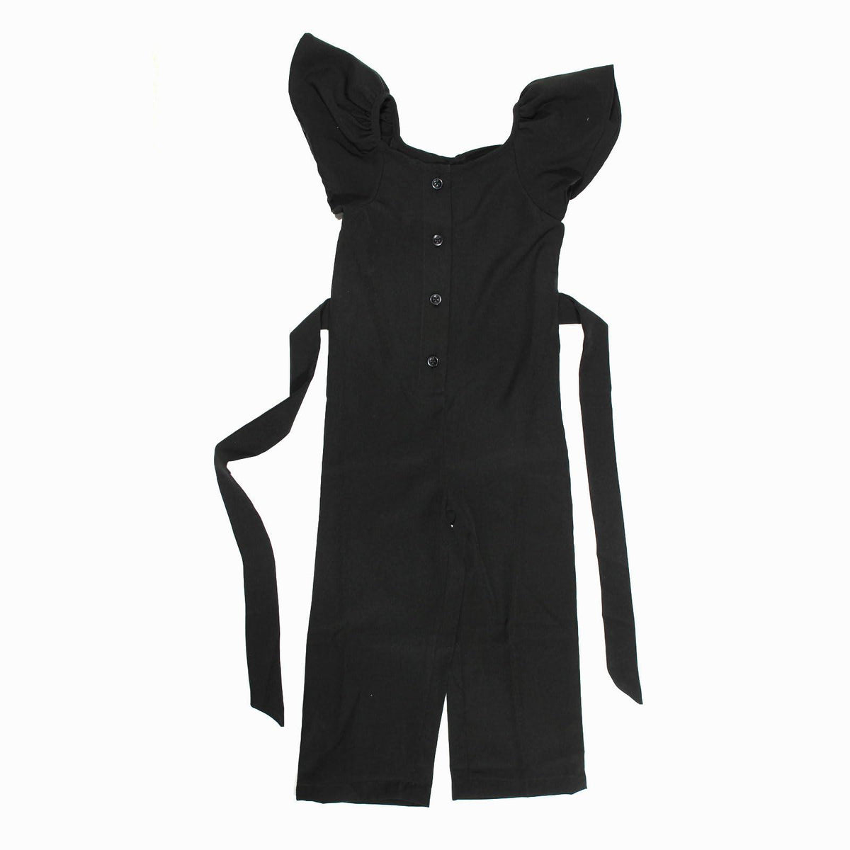 Haoser Girls Flared Sleeves Printed Jumpsuit|Girls' Jumpsuits & Rompers|Black Jumpsuit for girls - Haoser