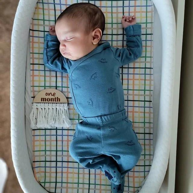 Haoser Macrame Monthly Baby Milestone Discs, Baby Photo Props Boho