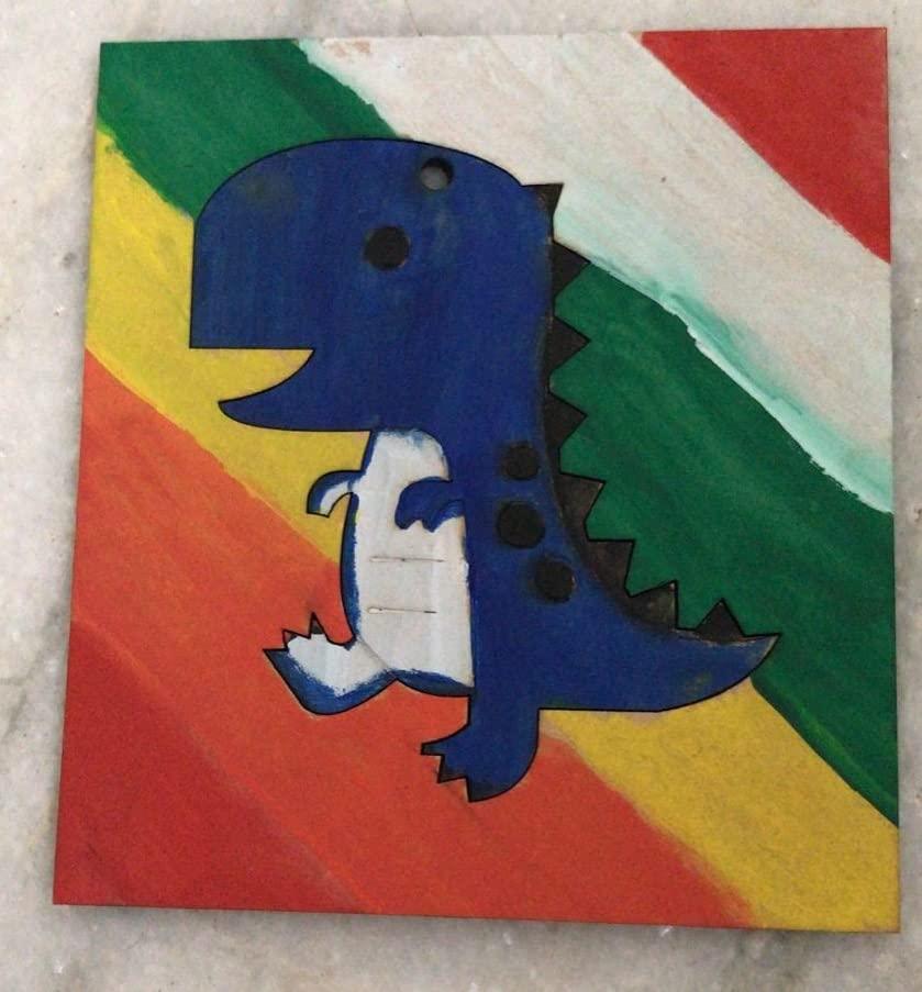The brown box Dinosaur Painting Kit for Kids,Arts and Crafts for Kids Ages 6-8, 8-12,Gifts for Boys and Girls,Hobby kit,DIY Activity Kit,Art Kit (Dinosaur),Educational Toys for Kids,MDF Cutouts - Haoser