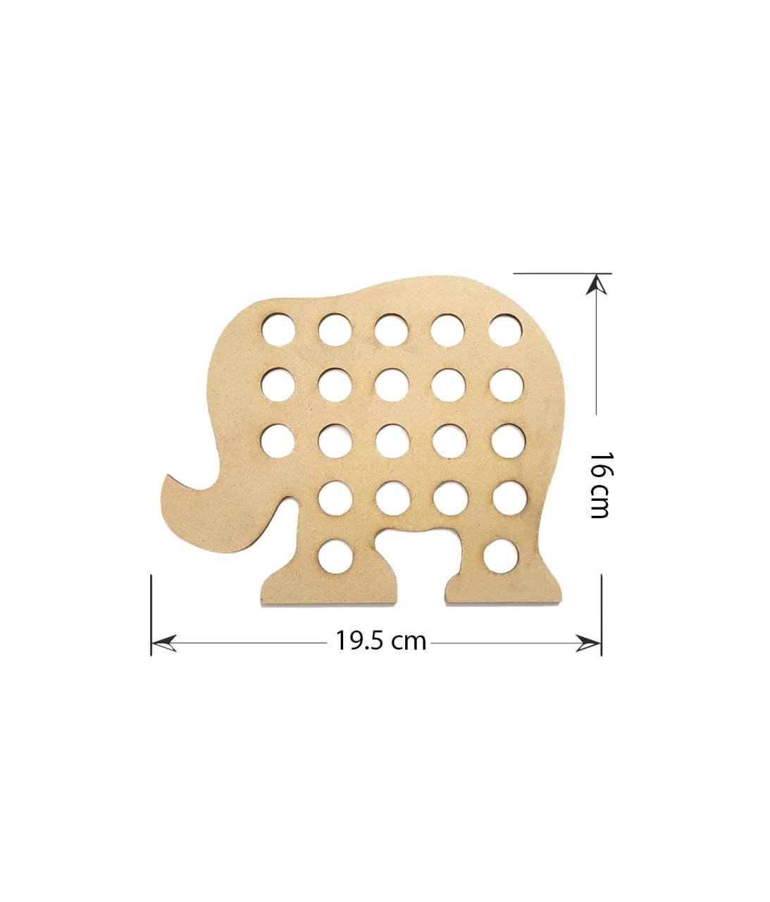 Haoser Elephant Sewing Toy, Wooden Lacing Toy Lacing Toy Toddlers, Wooden Threading Toys, Educational and Learning Montessori Activity Baby and Kids - Haoser