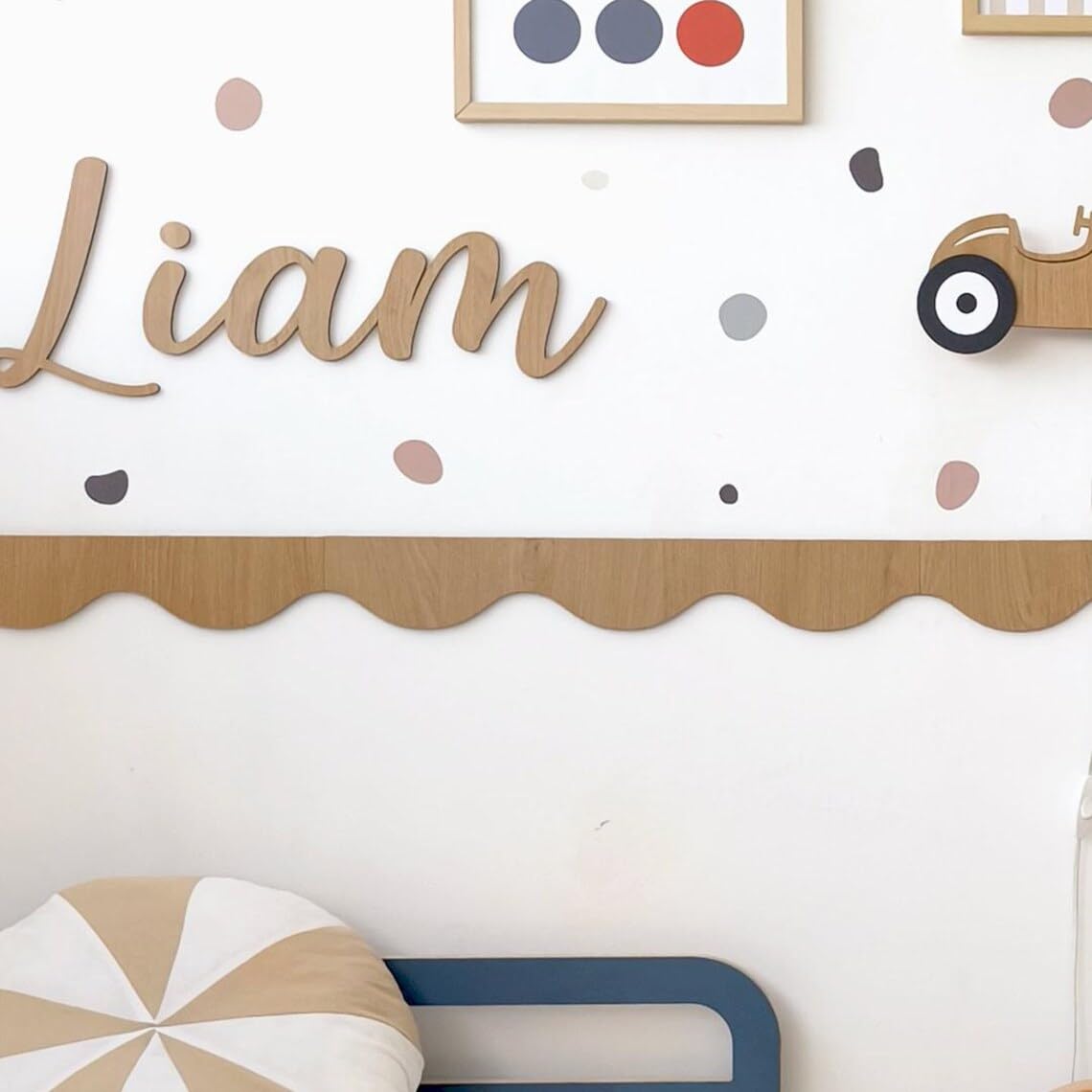 Pack of 5 Soft Scalloped Mountain Wall Molding – 56x9 CM