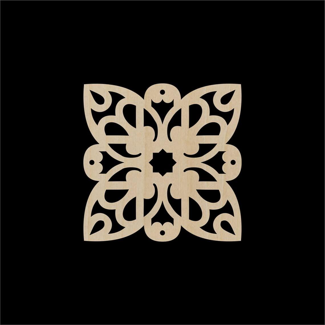 Haoser Pack of 1 Laser Cut Carved Panel for Room Partition/Divider Room, Wall Hanging (Square Panel-15) - Haoser