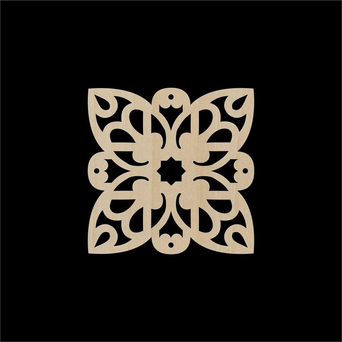 Haoser Pack of 1 Laser Cut Carved Panel for Room Partition/Divider Room, Wall Hanging (Square Panel-15) - Haoser