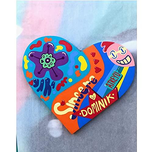 Haoser 10 Pcs Unfinished Wood Blank Shapes, 4mm Thick Wooden Cutout for DIY Craft Projects, Hanging Decorations, Panting - Haoser