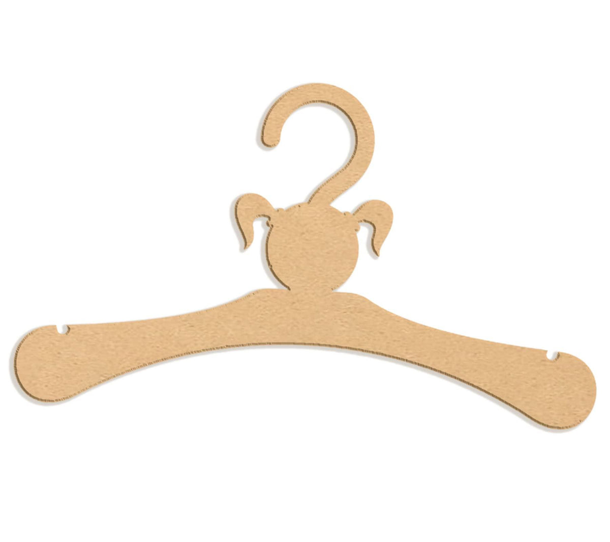 Haoser Kids Clothes Hanger, Solid MDF Garment 10 inch Hangers with Non Slip Bar for Kids (Pack of 10) - Haoser